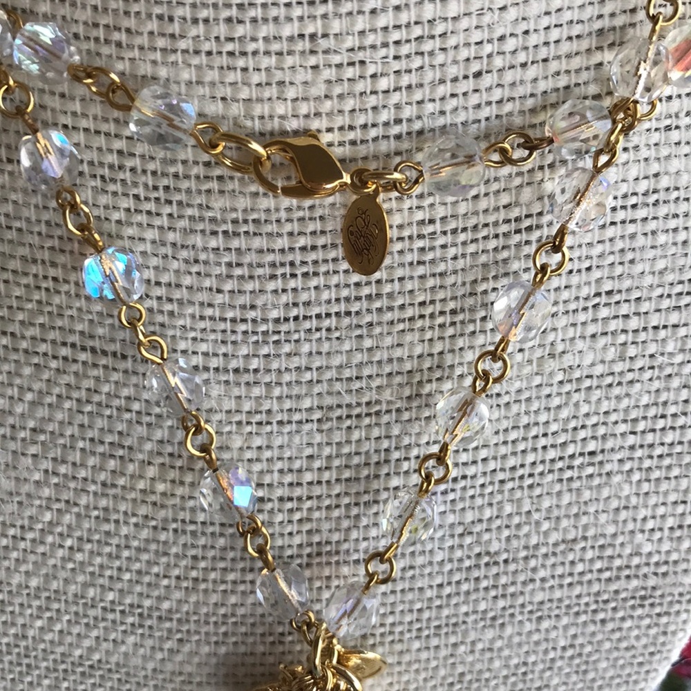 Kirks Folly Beaded Necklace with Angel